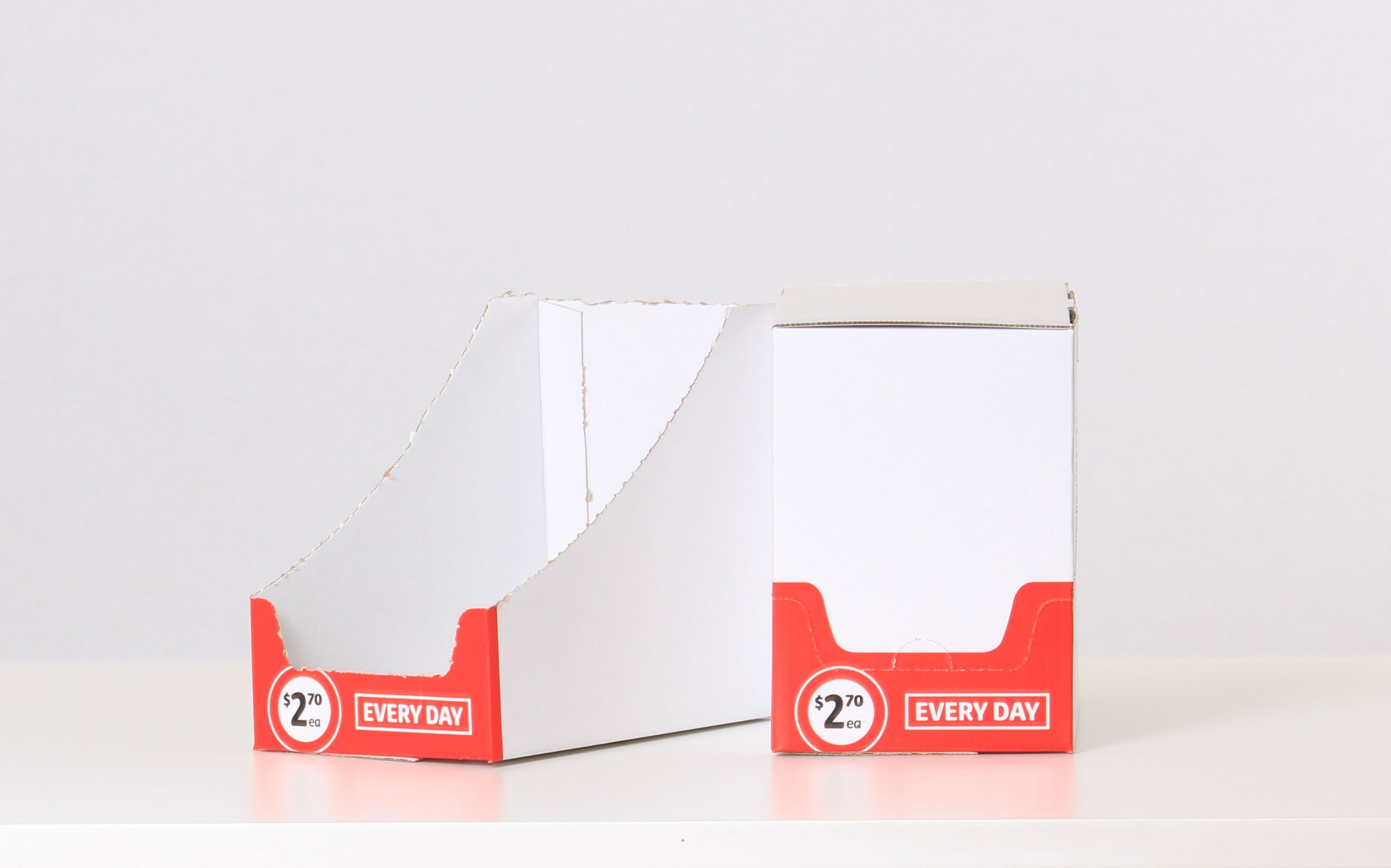 Perforated Shelf ready carton 2 colour Flexo